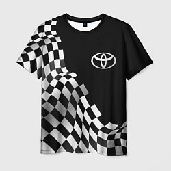 Мужская футболка Toyota racing flag
