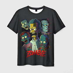 Мужская футболка Simpsons zombie