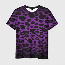 Мужская футболка Фиолетовый леопард