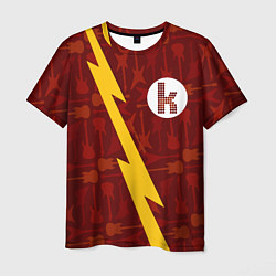 Мужская футболка The Killers гитары и молния