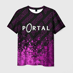 Мужская футболка Portal pro gaming: символ сверху