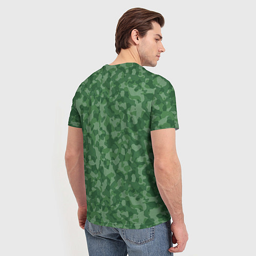 Мужская футболка Погранвойска - хаки / 3D-принт – фото 4