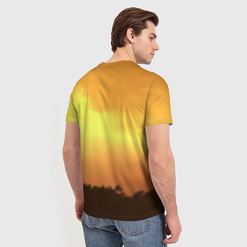 Мужская футболка Велосипед на закате / 3D-принт – фото 4