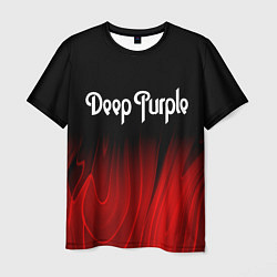 Мужская футболка Deep Purple red plasma