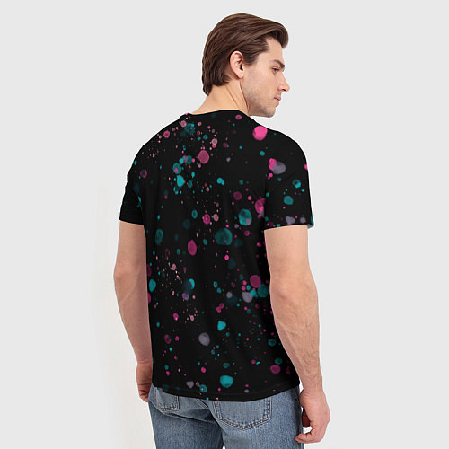 Мужская футболка Панда в розовом и голубом - нейронная сеть / 3D-принт – фото 4