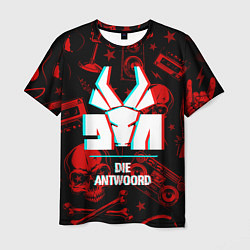 Мужская футболка Die Antwoord rock glitch