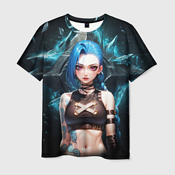 Мужская футболка Jinx arcane league of legends