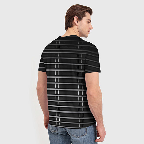 Мужская футболка Прямые линии / 3D-принт – фото 4