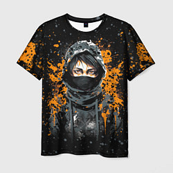 Мужская футболка Девушка в капюшоне - anime style