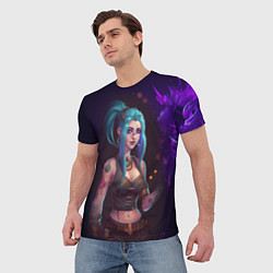 Футболка мужская Jinx arcane League of Legends, цвет: 3D-принт — фото 2