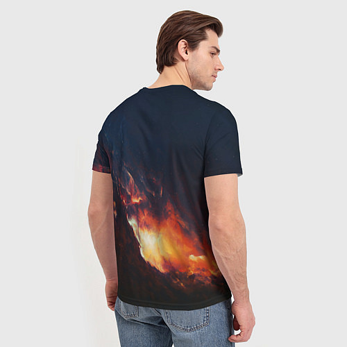 Мужская футболка Взрыв галактики / 3D-принт – фото 4