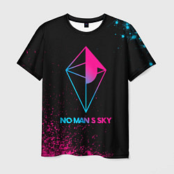 Мужская футболка No Mans Sky - neon gradient