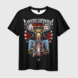 Мужская футболка Lynyrd Skynyrd - байкер
