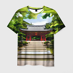 Мужская футболка Японский храм синто