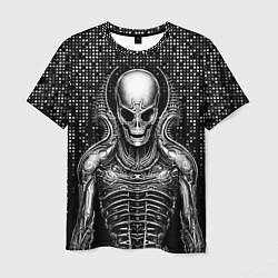 Мужская футболка Скелет пришельца