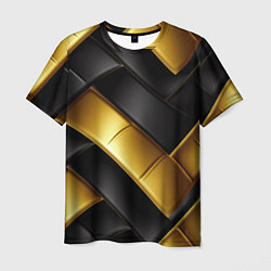 Футболка мужская Gold black luxury, цвет: 3D-принт