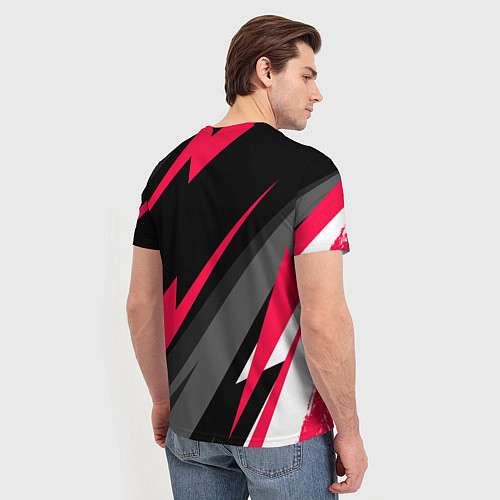 Мужская футболка Genesis fast lines / 3D-принт – фото 4