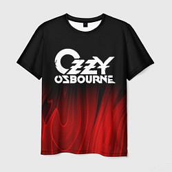 Мужская футболка Ozzy Osbourne red plasma