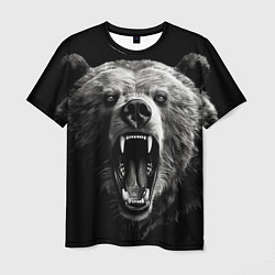Мужская футболка Агрессивный таежный медведь
