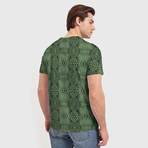 Мужская футболка Крокодиловый стиль / 3D-принт – фото 4