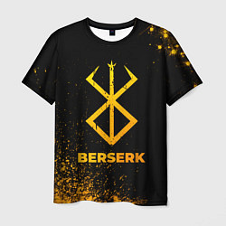 Мужская футболка Berserk - gold gradient