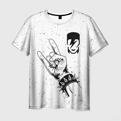 Мужская футболка David Bowie и рок символ