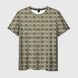 Мужская футболка Золотисто-коричневая симметрия