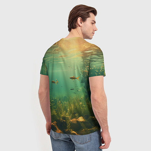 Мужская футболка Рыбки в море / 3D-принт – фото 4