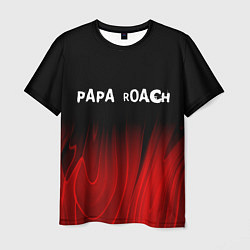 Мужская футболка Papa Roach red plasma