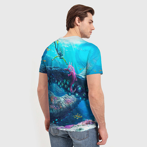Мужская футболка Подводный мир сабнавтики / 3D-принт – фото 4