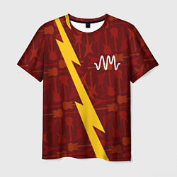 Мужская футболка Arctic Monkeys гитары и молния
