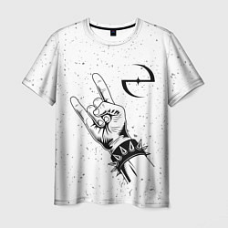 Мужская футболка Evanescence и рок символ