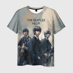 Футболка мужская The Beatles - Help, цвет: 3D-принт