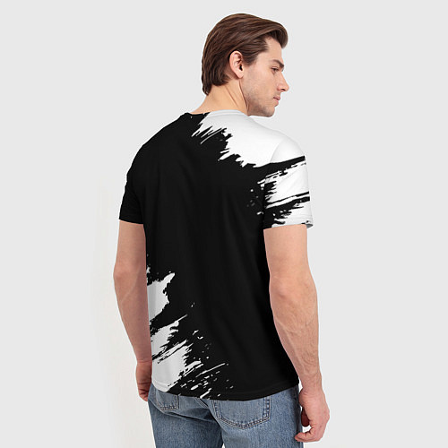 Мужская футболка In Flames и рок символ на темном фоне / 3D-принт – фото 4