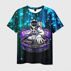Мужская футболка Space DJ - neon starfall