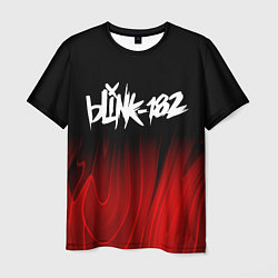 Мужская футболка Blink 182 red plasma