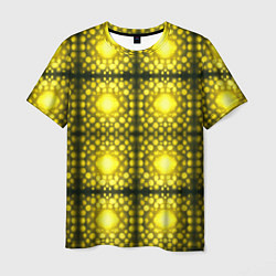 Футболка мужская Ярко-желтые точки, цвет: 3D-принт