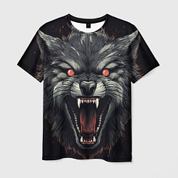 Футболка мужская Серый волк, цвет: 3D-принт
