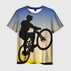 Мужская футболка Прыжок велосипедиста