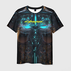 Мужская футболка Cyberpunk 2077 phantom liberty cyborg