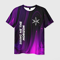 Мужская футболка Bring Me the Horizon violet plasma