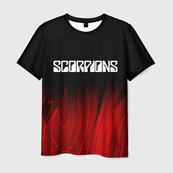 Мужская футболка Scorpions red plasma