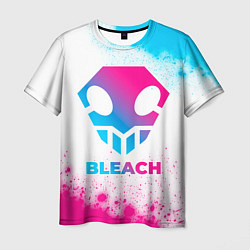 Мужская футболка Bleach neon gradient style