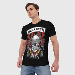 Футболка мужская Megadeth - ядерный череп, цвет: 3D-принт — фото 2