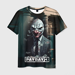 Мужская футболка Payday 3 mask