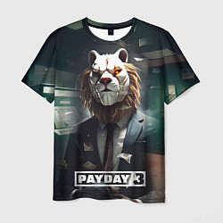 Мужская футболка Payday 3 lion