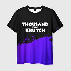 Мужская футболка Thousand Foot Krutch purple grunge