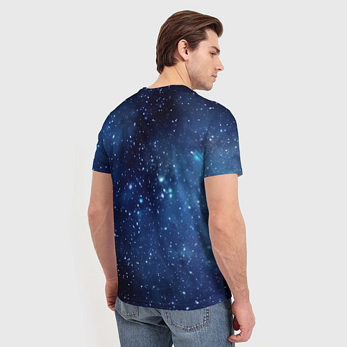 Мужская футболка Звездное небо - нейросеть / 3D-принт – фото 4