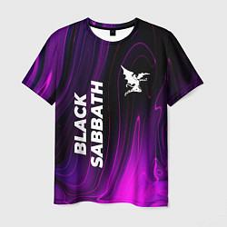 Мужская футболка Black Sabbath violet plasma