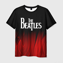 Мужская футболка The Beatles red plasma